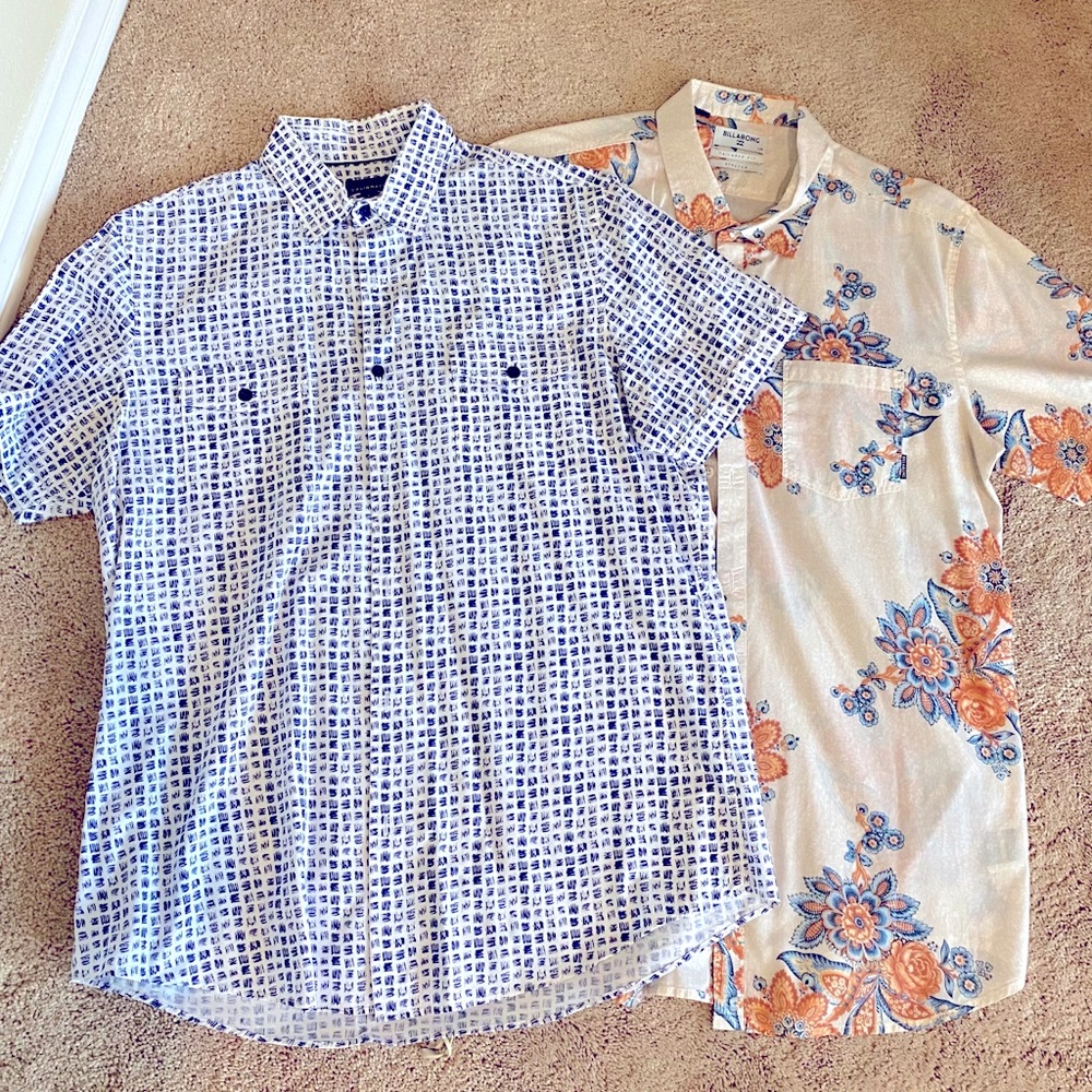 Men’s short sleeve button down shirts